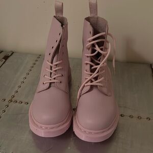 Pink Dr. Martens Boots